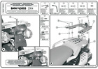 KAPPA Attacco Per Piastra Bauletto Monokey Per BMW F 650 GS 2004-2007