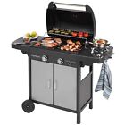 Barbecue a Gas Pietra Lavica BBQ CAMPINGAZ 2 Fuochi Piano Ghisa Ruote EXS2 Vario