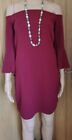 NWT Wine Bell Sleeve Mini Dress Size L