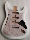 Hz-strat thinline Paisley guitar body replacement semi hollow ash