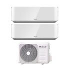 Climatizzatore Unical Dual Split Inverter Serie Air Cristal 18+18 Con Kmx4 36He