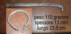 argento bagno indiano bracciale piatto 21 22 cm snake unisex bracelet 99 gr