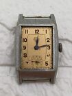 Vintage HARMS Art Deco Tank Military WWII German Small Second Mens Watch 1930s