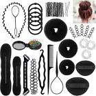 Set Di Accessori per Capelli, 28 Pezzi, per Capelli, per Acconciature, Con Clip,