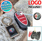 Guscio CHIAVE 3 Tasti con PORTACHIAVE e LOGO Alfa Romeo Mito Giulietta