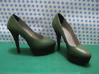 DONNA  SCARPE PELLE Primadonna Tacco 12  n°40 Bicolore Verde - Made in Italy