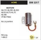 1498.0 CONDENSATORE ACC A PUNTINE MOTORE ACME AL480 VT88 FE82 AL 480