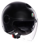 CASCO MOTO JET AGV HELMETS ETERES E2206 MONO NERO OPACO TAGLIA M