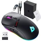 AUKEY MOUSE GAMING GM-F5 RICARICABILE 8 PULSANTI LED SENSORE OTTICO 16000 DPI