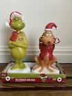 2024 The Grinch & Max With Candy Cane  Christmas Blow Mold 2 Piece Set New HTF!