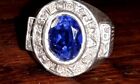 Anello Argento Con Zaffiro Blu Agatha Paris