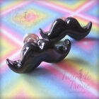 Groovy Retro Moustache Fashion Trend Stud Earrings. Funky 80 s Pop Disco Style