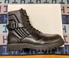 New Women s OLIVER SWEENEY Black Leather Quilted Ankle Hiker Biker Boots Size 7