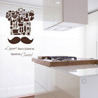 adesivo murale wall stickers frasi arredamento cucina home amore chef love a0845