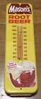 VINTAGE MASON’s ROOT BEER THERMOMETER SODA POP ADVERTISING SIGN KEG BREWED