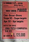 Manifesto piaggio vespa ape ciao boxer 1982