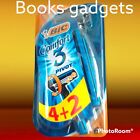 8 Confezioni Bic Lametta Rasoio Comfort 4+2 Usa e Getta a tre Lame con 3 Pivot