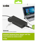 ALIMENTATORE PORTATILE PER NOTEBOOK SBS (EM0APA090) 90W CON 10 ADATTATORI