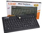 Tastiera Usb Mini Multimediale Compatta Pc Layout Italiano 84 Tasti Linq K2