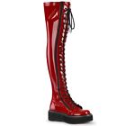 Demonia Overknee Stiefel - Emily-375 Rot