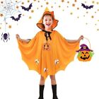 LGZIN Costumi di Halloween Strega Mantello con Cappello per Bambini Zucca Ca