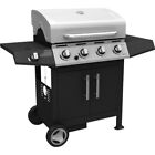 Barbecue bbq golosone 4 a gas 17kw 4 bruciatori inox cottura con pietra lavica