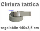 Cintura militare Cinta tattica in tessuto regolabile fibbia metallo softair E3S