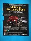 CLIPPING GIORNALE PUBBLICITA  BOSE DA COLLEZIONE - (151)