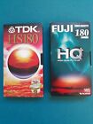 Vhs vergini 2 pezzi fuji tdk 180