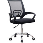 Poltrona ufficio girevole sedia ergonomica base in metallo Nero studio confort