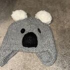 Handknitted Alpaca /wool Koala Hat