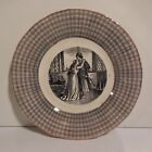 Assiette plate original Moyen âge fait main céramique faïence ITALY N4625