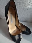 ♛ Luciano Padovan Peeptoes Pumps ♛ Gr. 38 ♛ schwarz ♛