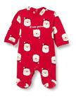 (TG. 0 mesi) Chicco, Tutina Natale in cotone con piedino, Unisex 0-24, Rosso, 0