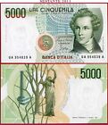 ITALIA ITALY - 5.000 5000 LIRE BELLINI 1985 - LETTERA  A - P 111a -  FDS / UNC