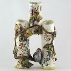 VASE Ancien OISEAU Faïence ANGELO MINGHETTI Italy Bologne, majolica/barbotine...