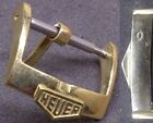 Original Vintage Heuer Buckle Fibbia 16mm inner Yellow Gold Plated ! ! L@@K ! !