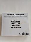 SUUNTO Libretto d istruzione Wristop Computers Altimax Navitec Vector X-Lander