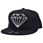 Baseball Cap Diamond Logo Designe Snapback Cotton Adjustable  Flat Peak Hat