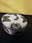 SCATOLA DI LATTA DULCIORA FARFALLE CARAMELLE TIN BOX PAPILLON  VINTAGE  cm.13