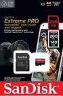 SanDisk Extreme Pro Scheda di Memoria microSDXC 256 GB 200 MB/sec UHS-I, U3, V30
