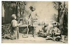 1910 ca INDIA - FAKIR Snake enchanter and musicians - Vintage Postcard FP NV