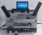 PROIETTORE ELMO TELECINEMA SUPER8  DOPPIA TRACCIA AUDIO CON DVR  E MONITOR 4"