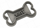 Customizable Dog Bone Treat Cookie Cutter, Selectable sizes, Your Dog Name