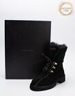 RRP€700 GIUSEPPE ZANOTTI Leather Combat Boots US8.5 UK5.5 EU38.5 Made in Italy