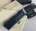 Montblanc Astuccio Portapenne 2 Pelle Indico ( Blu )