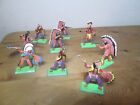 Vintage Britains Deetail North  American Indians toy soldiers 1/32 scale