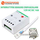 INTERRUTTORE SENSORE CREPUSCOLARE 12V AC DC 16A AZHS12V