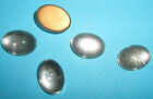 10 Pz Cabochon Ovale Tipo Swarovski 2190/4 -18x13 mm Crystal Vintage Gold Foiled