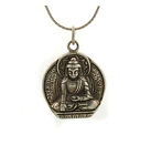 Ciondolo Buddha Adi Buddismo IN Argento B64b